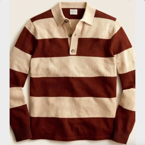 J. Crew Rugged Merino Rugby Sweater - Picture 8 of 8